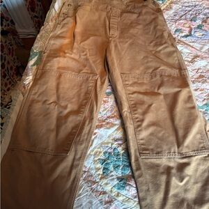 Carhartt Tan Work Utility overalls  with Tool Pockets Mens